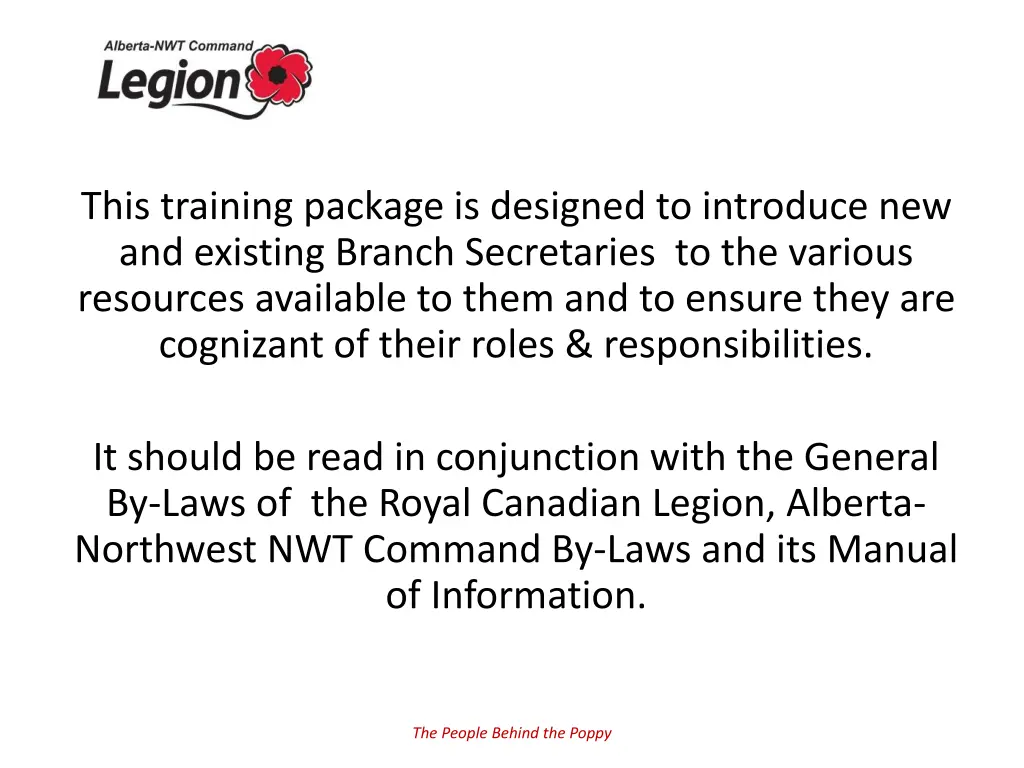 this training package is designed to introduce