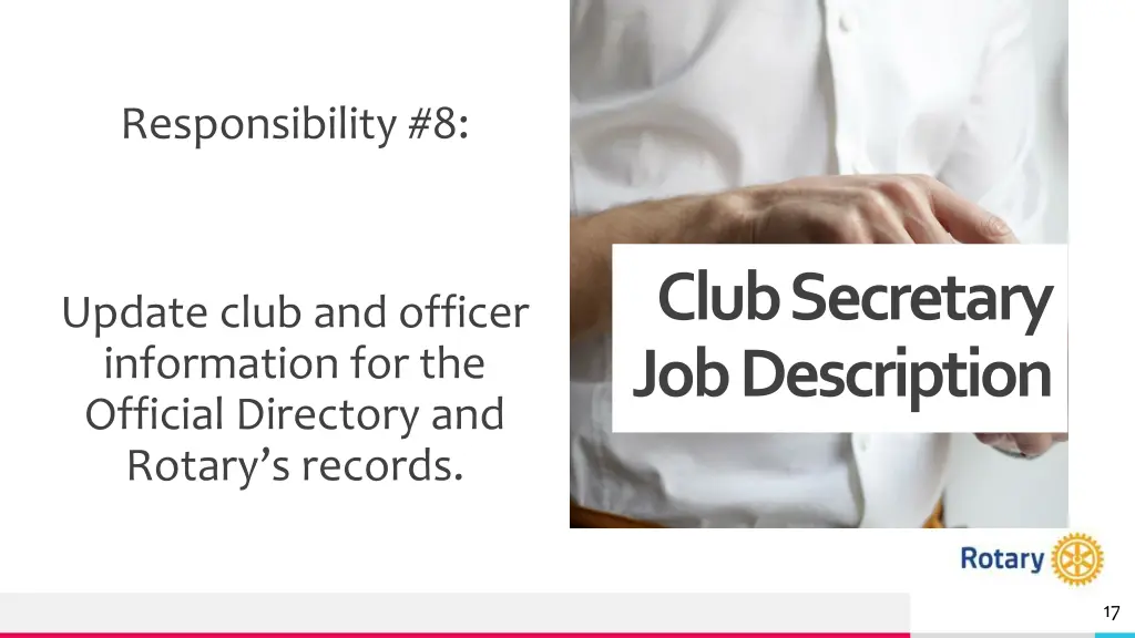 responsibility 8