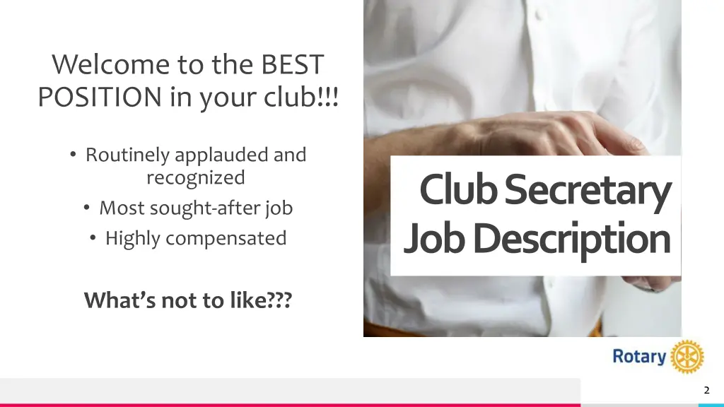 welcome to the best position in your club