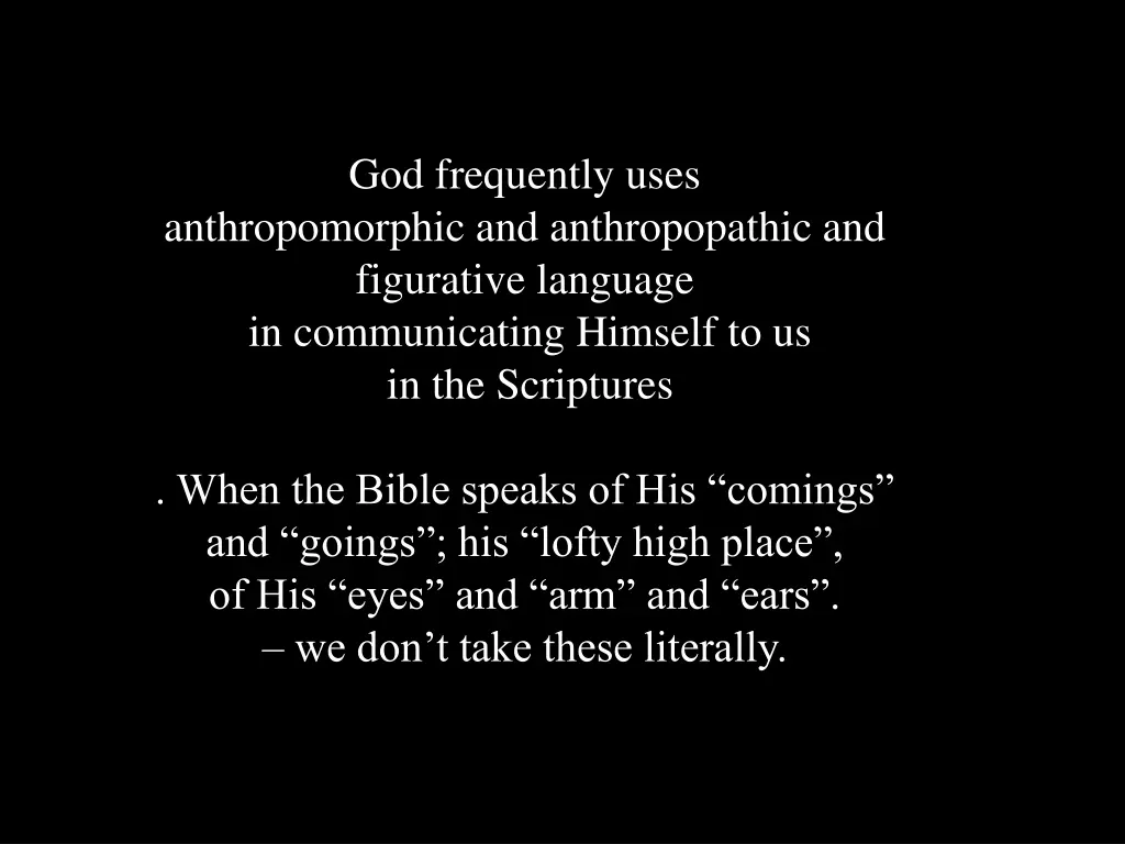 god frequently uses