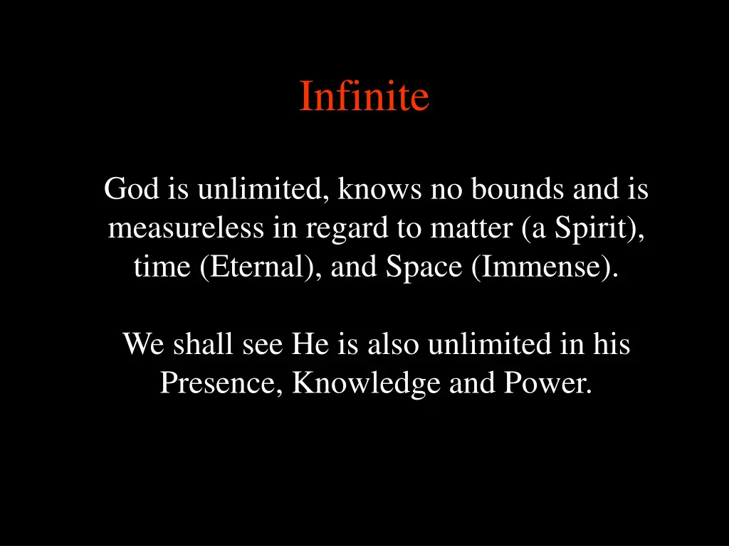 infinite