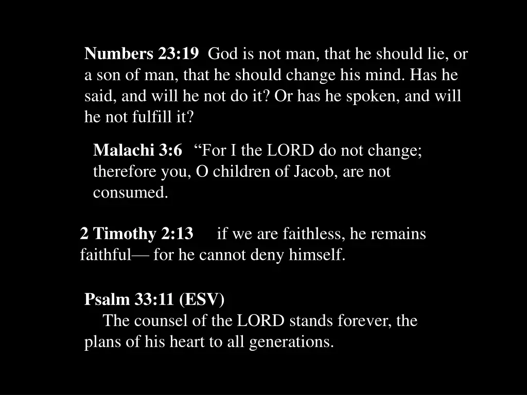 numbers 23 19 god is not man that he should