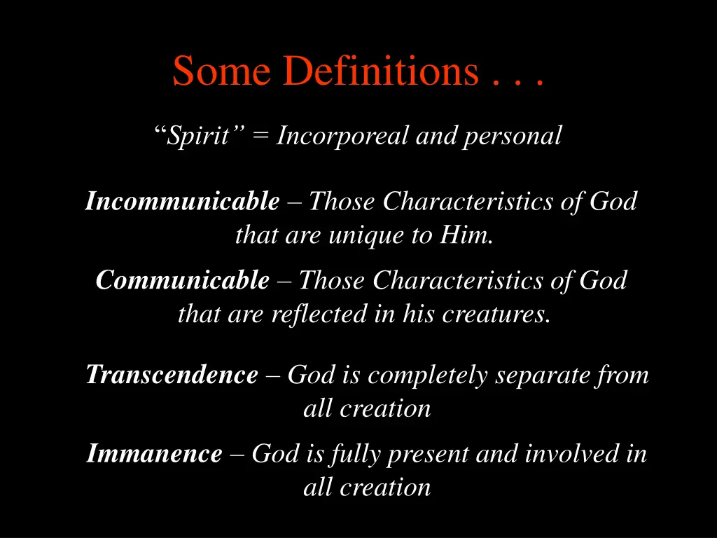 some definitions