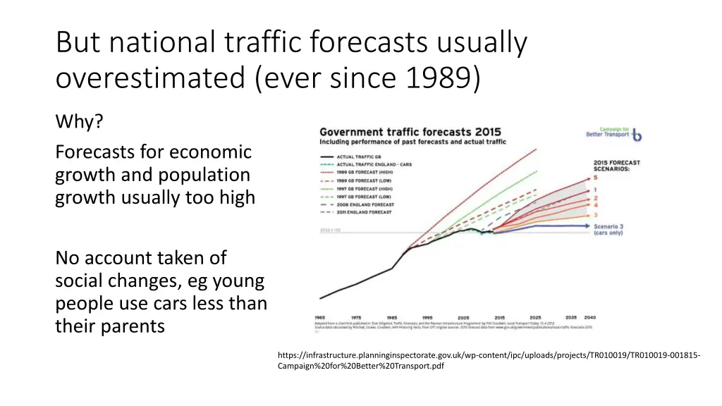 but national traffic forecasts usually