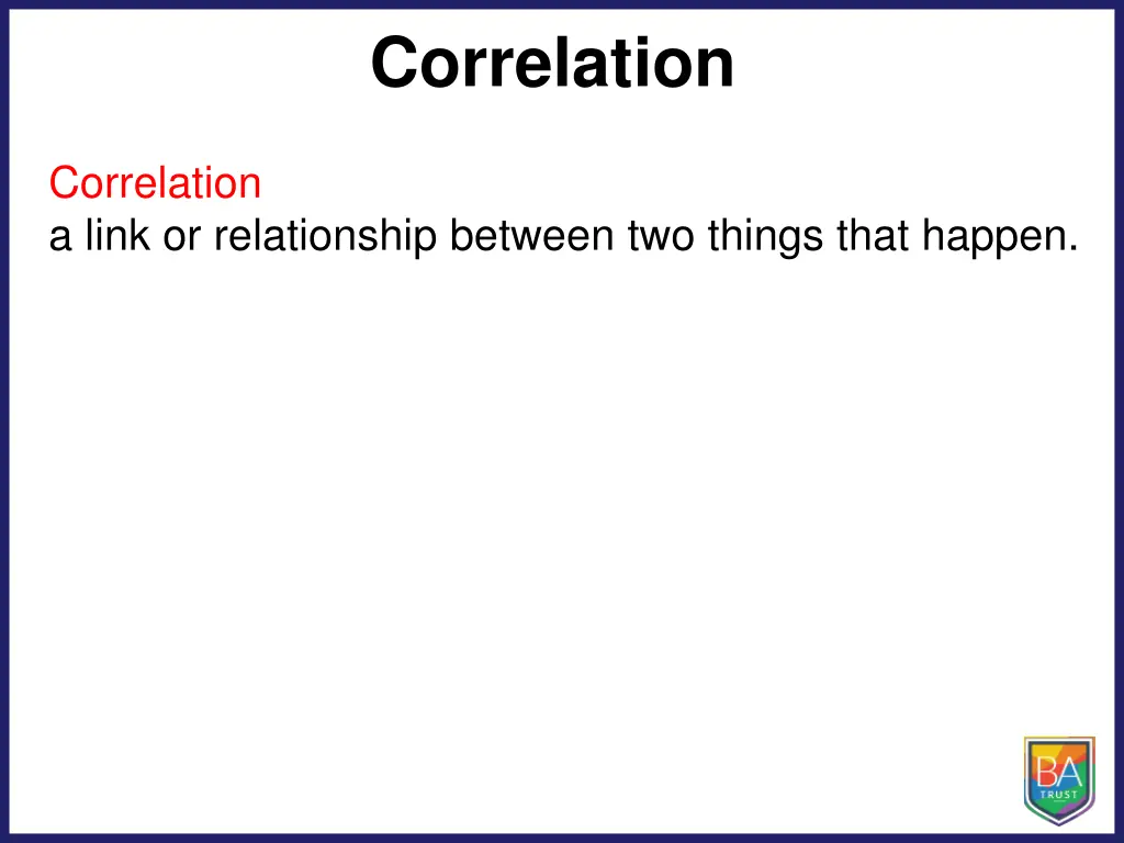 correlation 1
