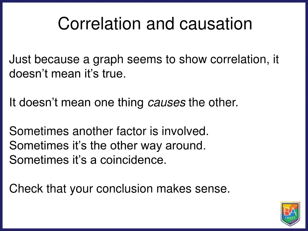 correlation and causation