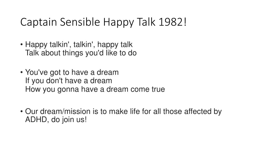 captain sensible happy talk 1982