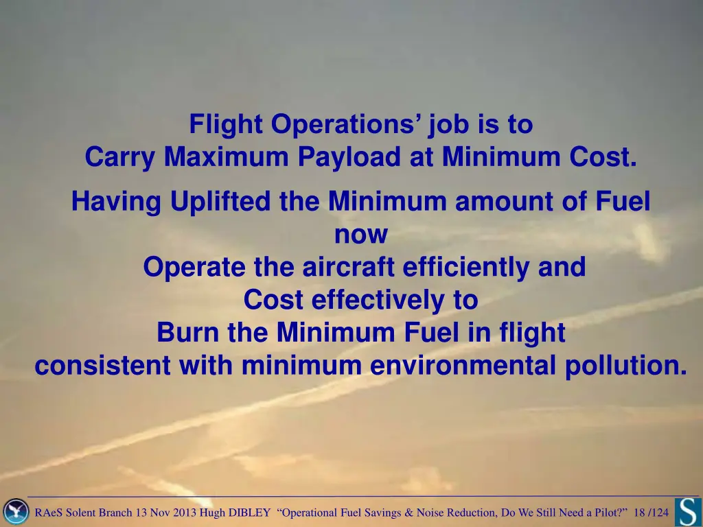 flight operations job is to carry maximum payload