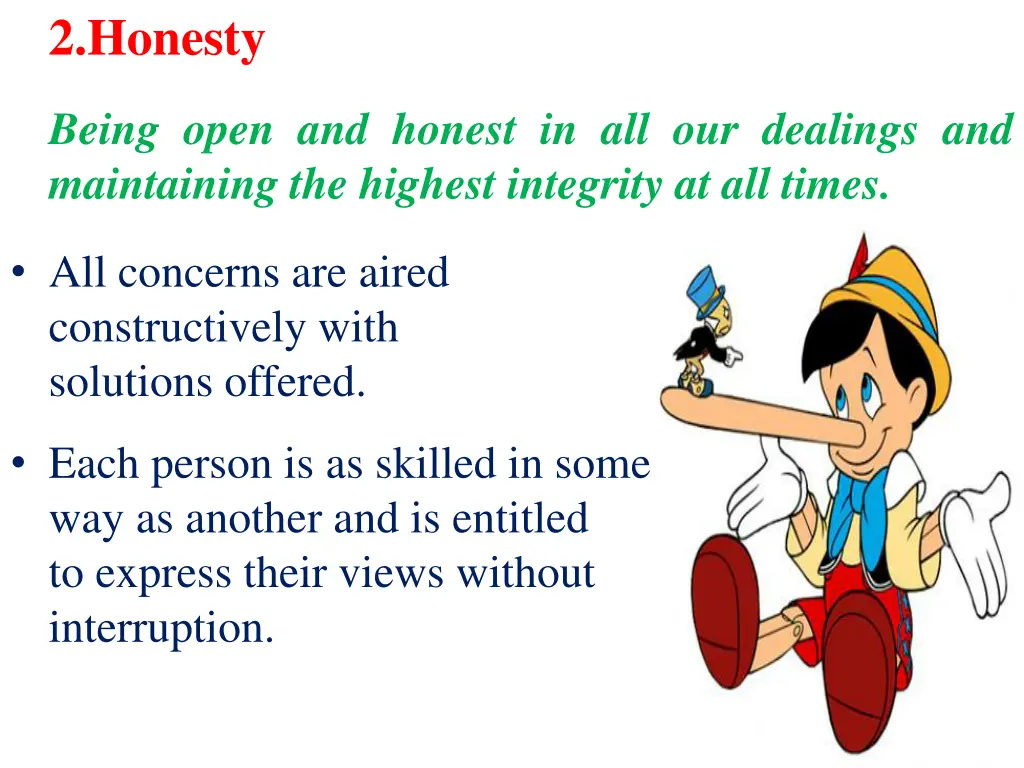2 honesty