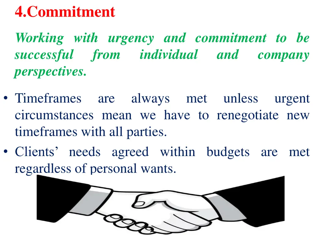 4 commitment