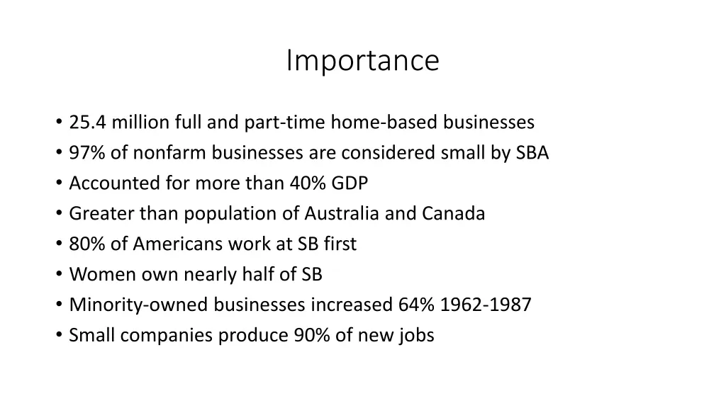 importance