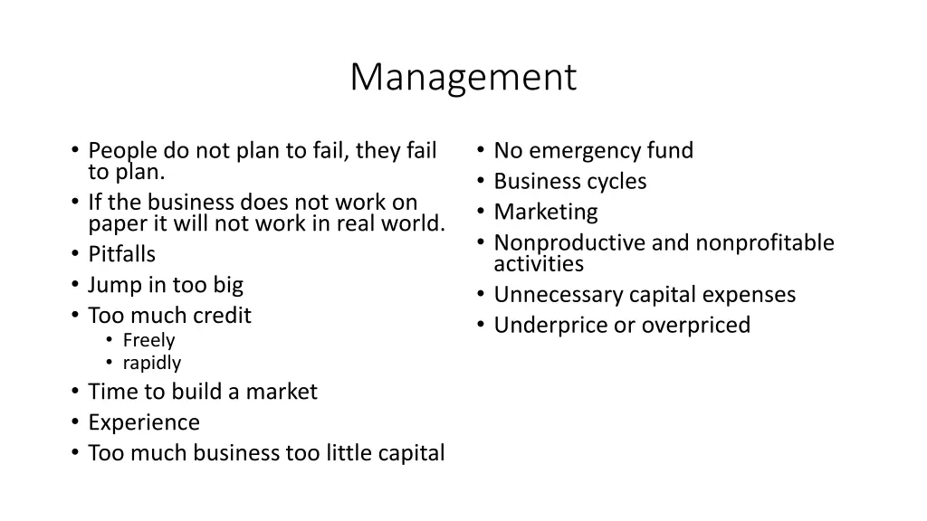 management