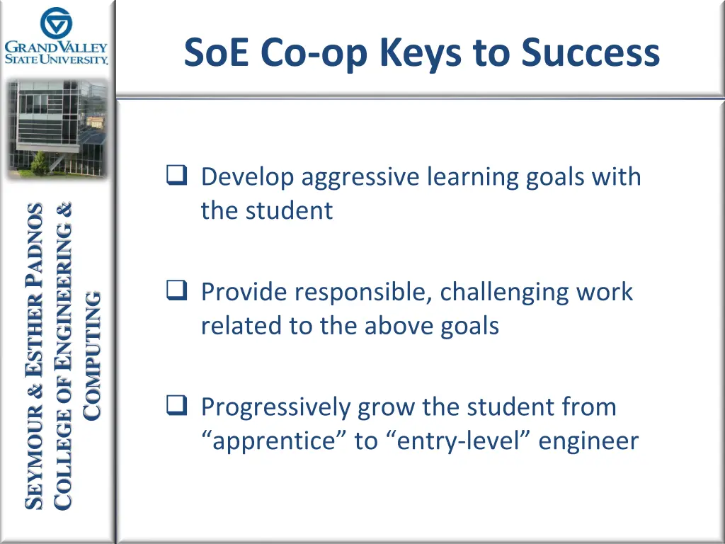 soe co op keys to success