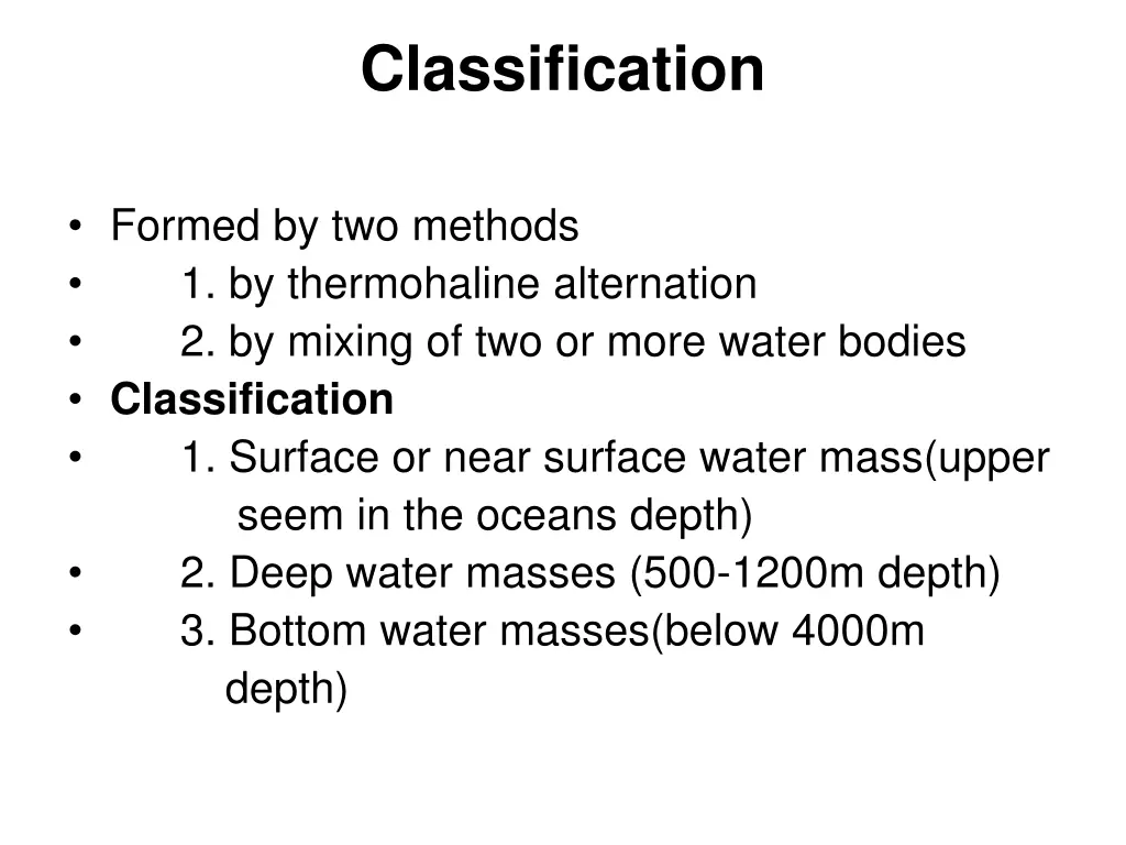 classification