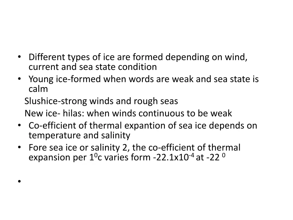 different types of ice are formed depending