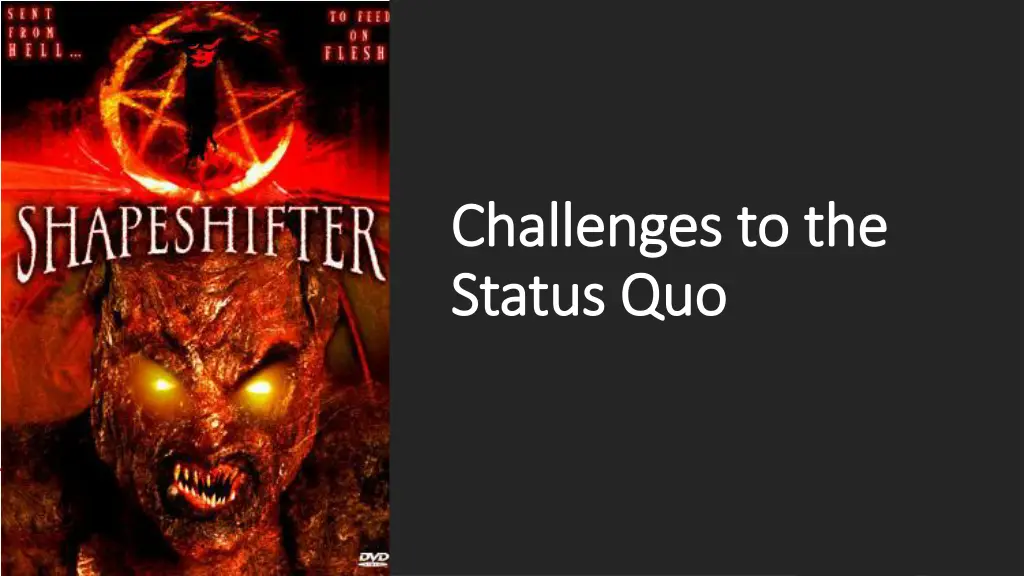 challenges to the challenges to the status