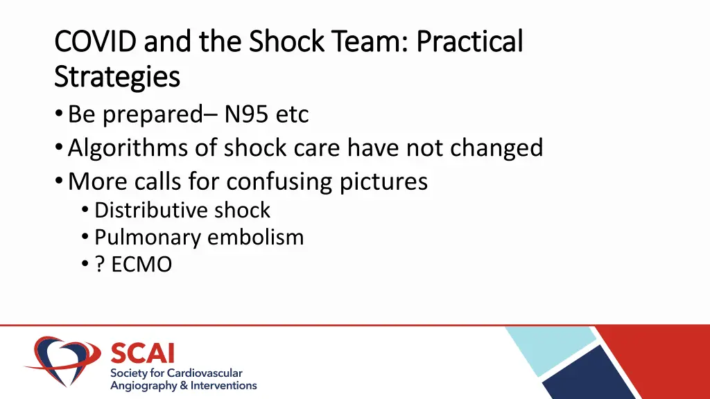 covid and the shock team practical covid