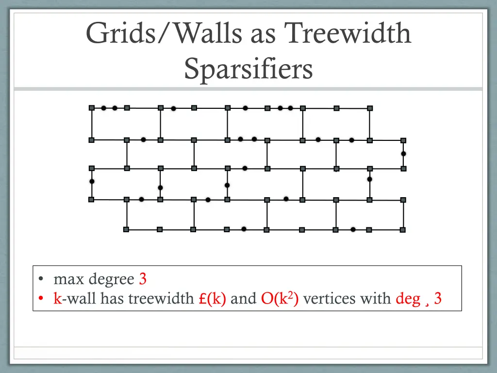 grids walls as treewidth sparsifiers