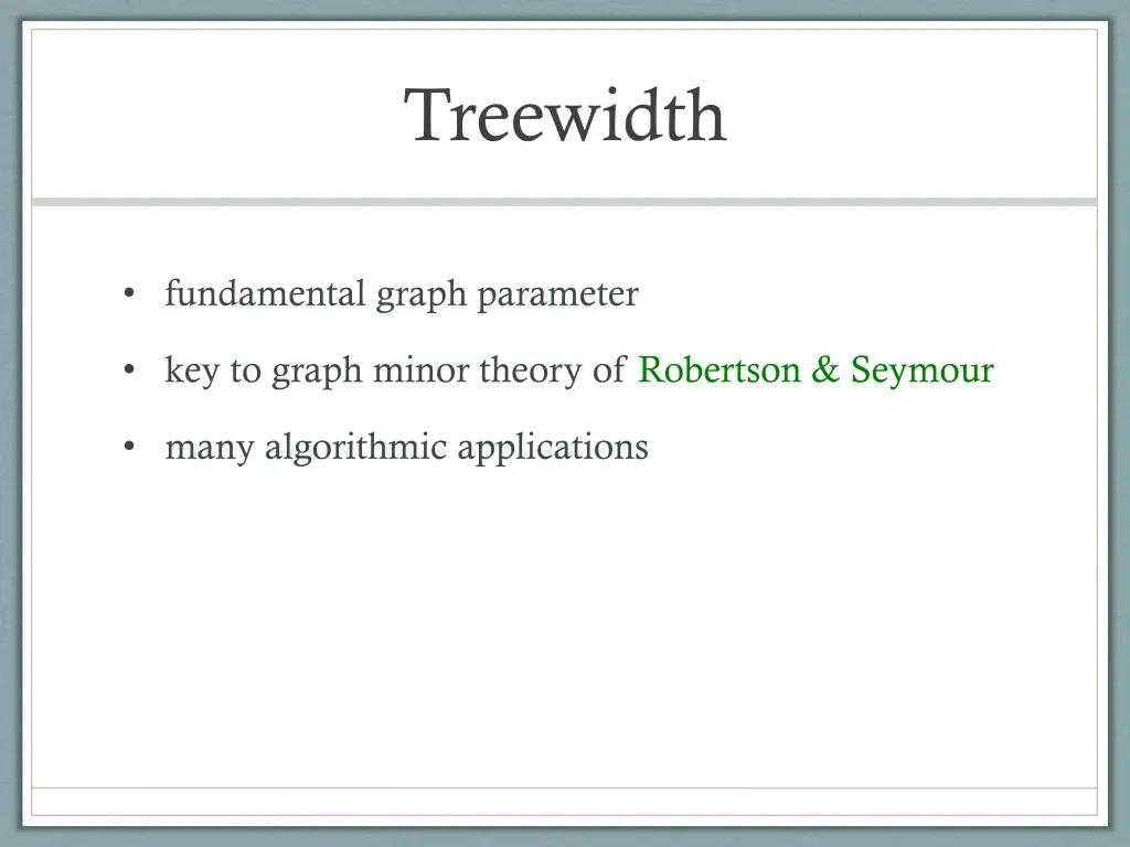 treewidth