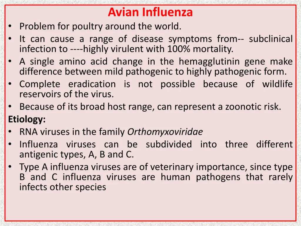 avian influenza 1