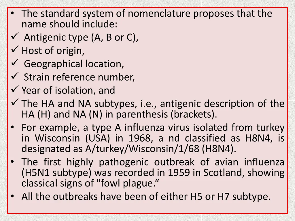 the standard system of nomenclature proposes that
