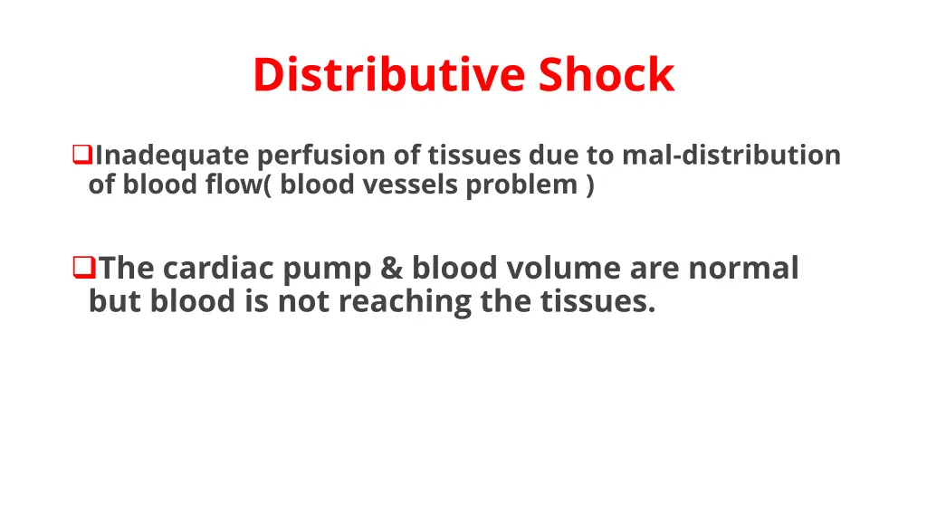 distributive shock