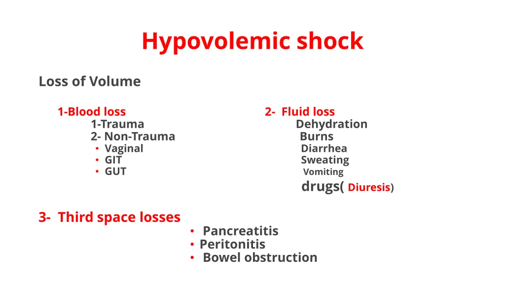 hypovolemic shock