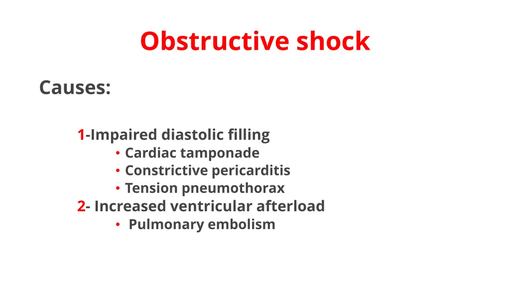 obstructive shock