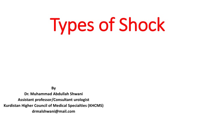 types of shock types of shock
