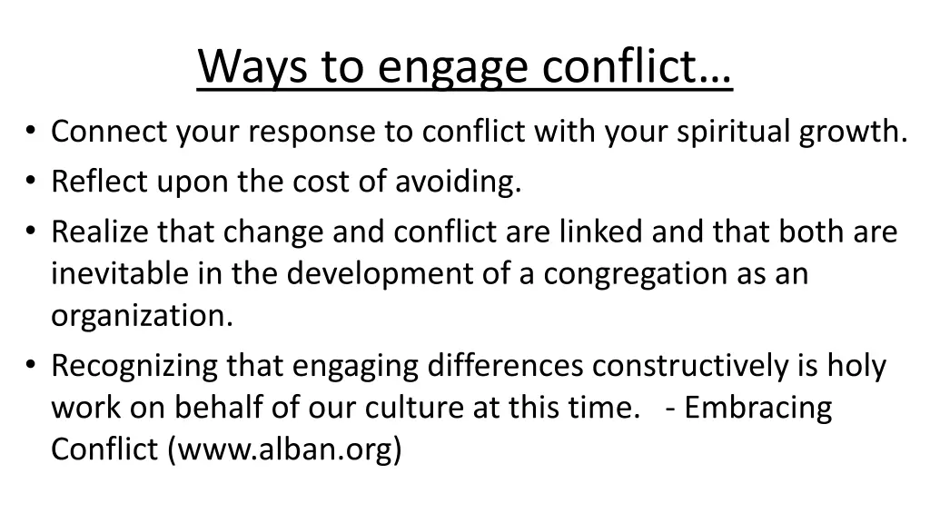ways to engage conflict connect your response
