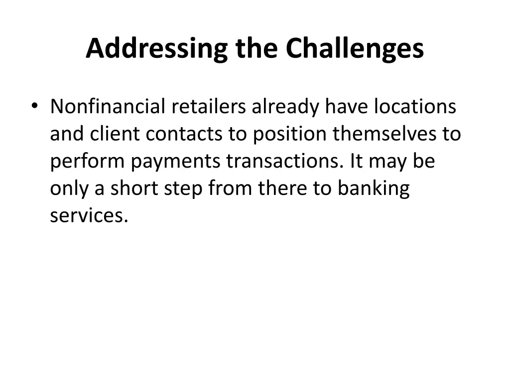 addressing the challenges 11