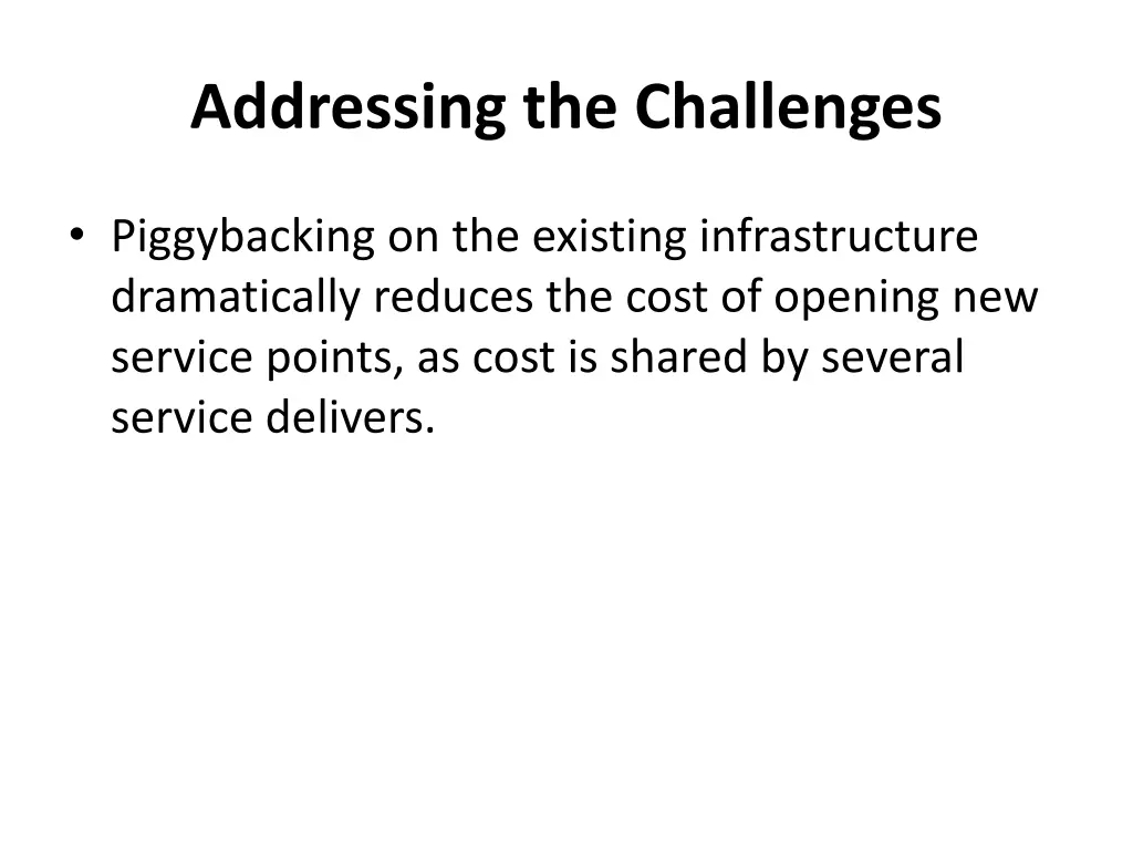 addressing the challenges 12