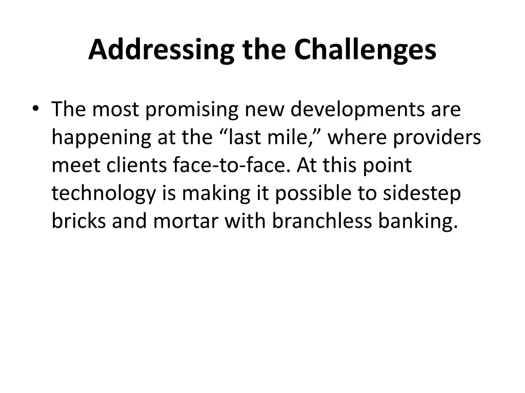 addressing the challenges 6