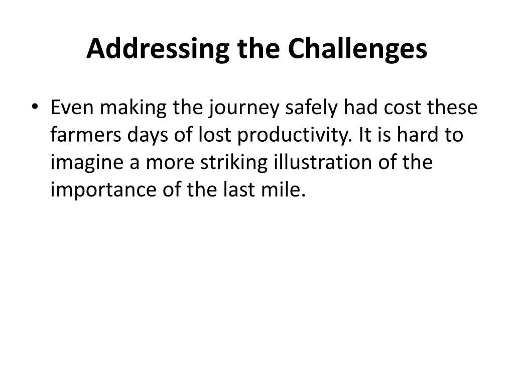 addressing the challenges 9