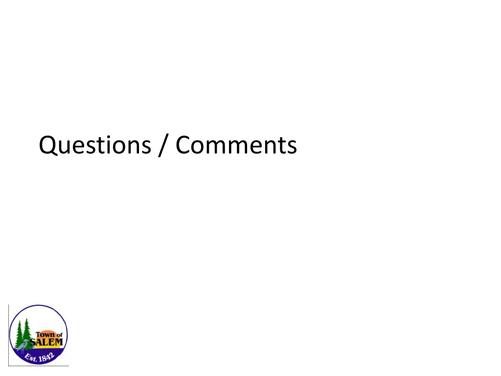 questions comments