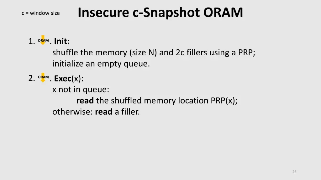 insecure c snapshot oram 1