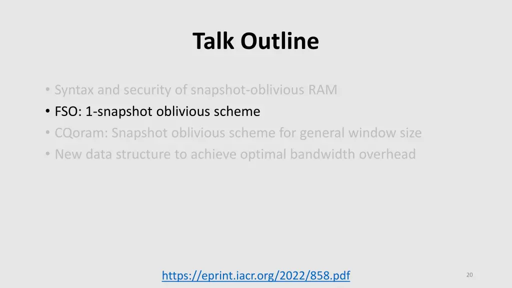 talk outline 2