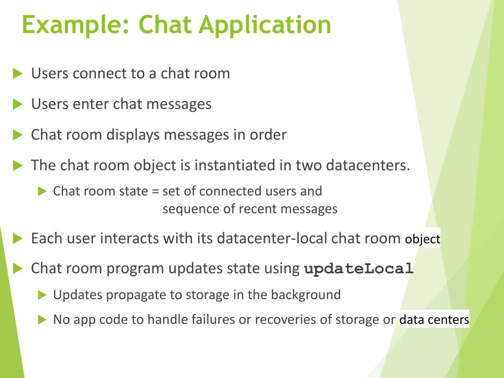 example chat application
