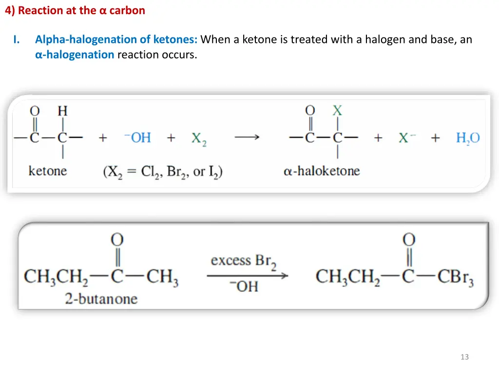 4 reaction at the carbon
