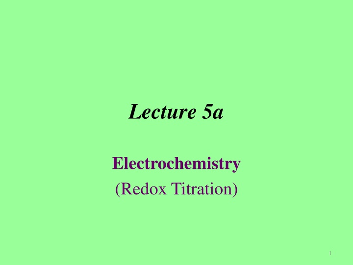 lecture 5a