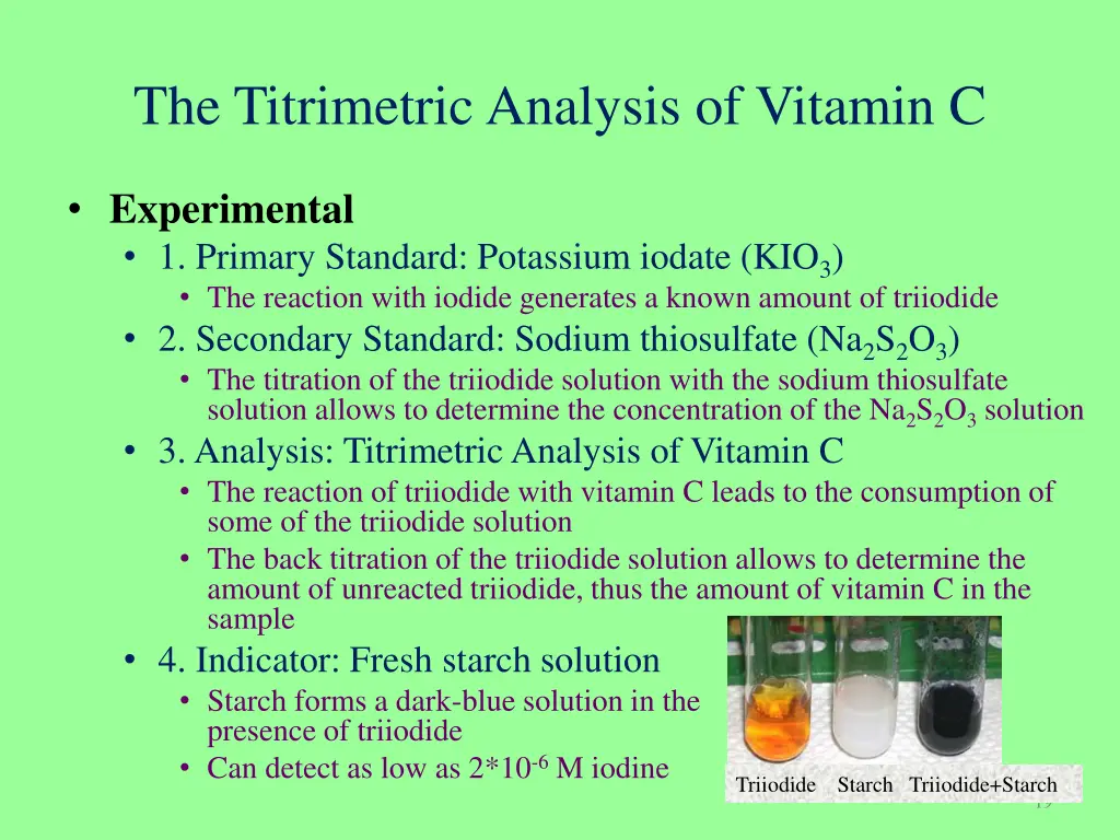 the titrimetric analysis of vitamin c 4