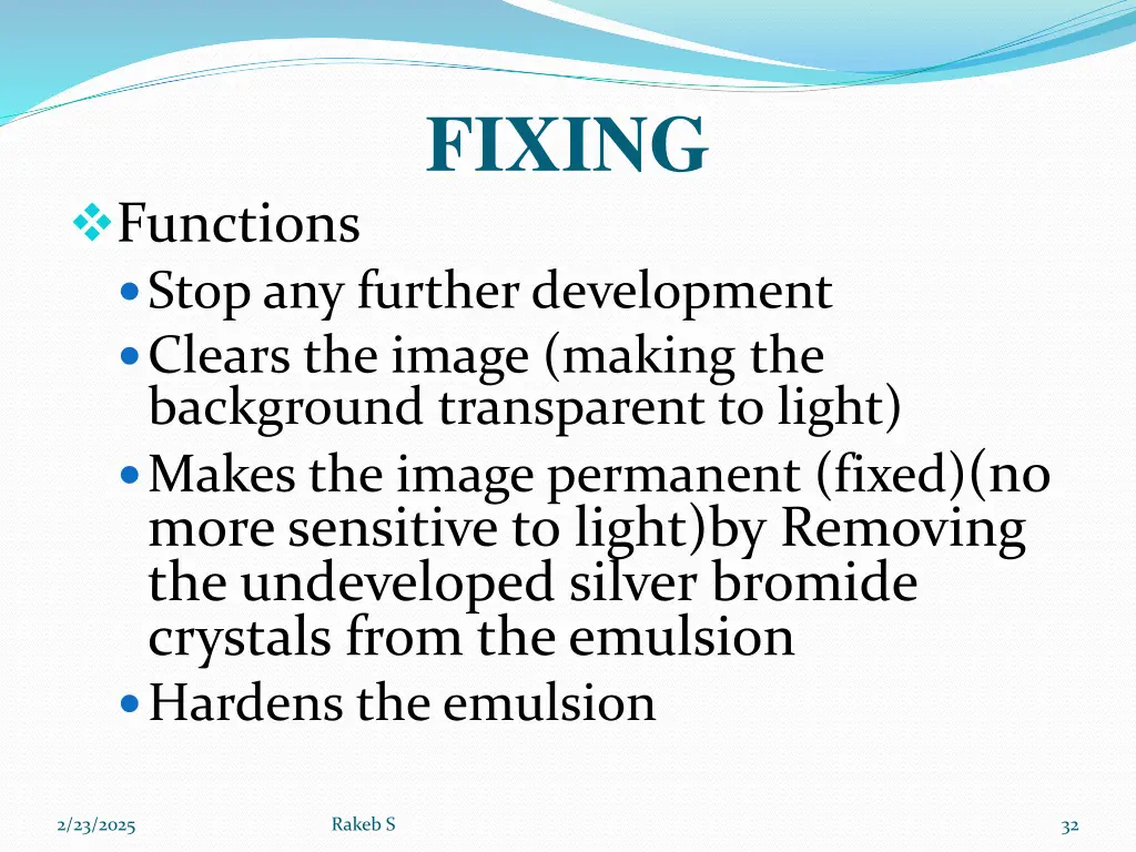 fixing