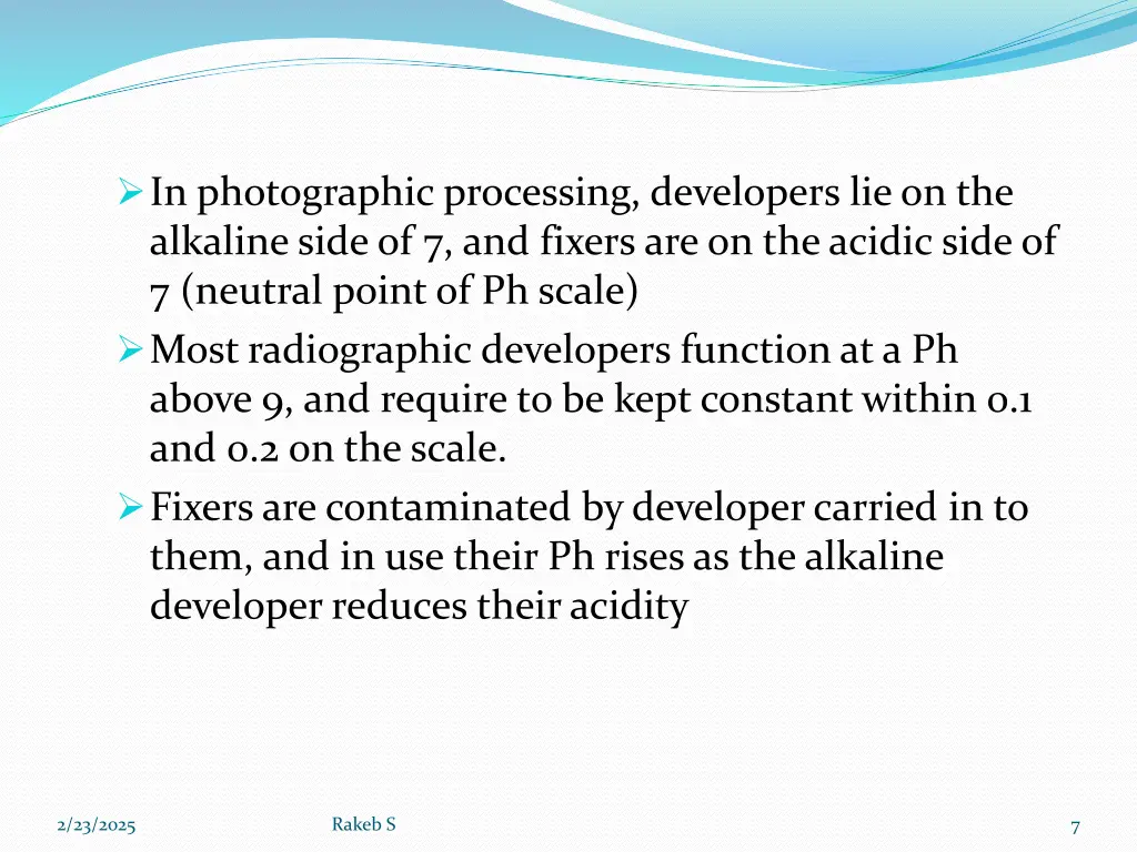 in photographic processing developers