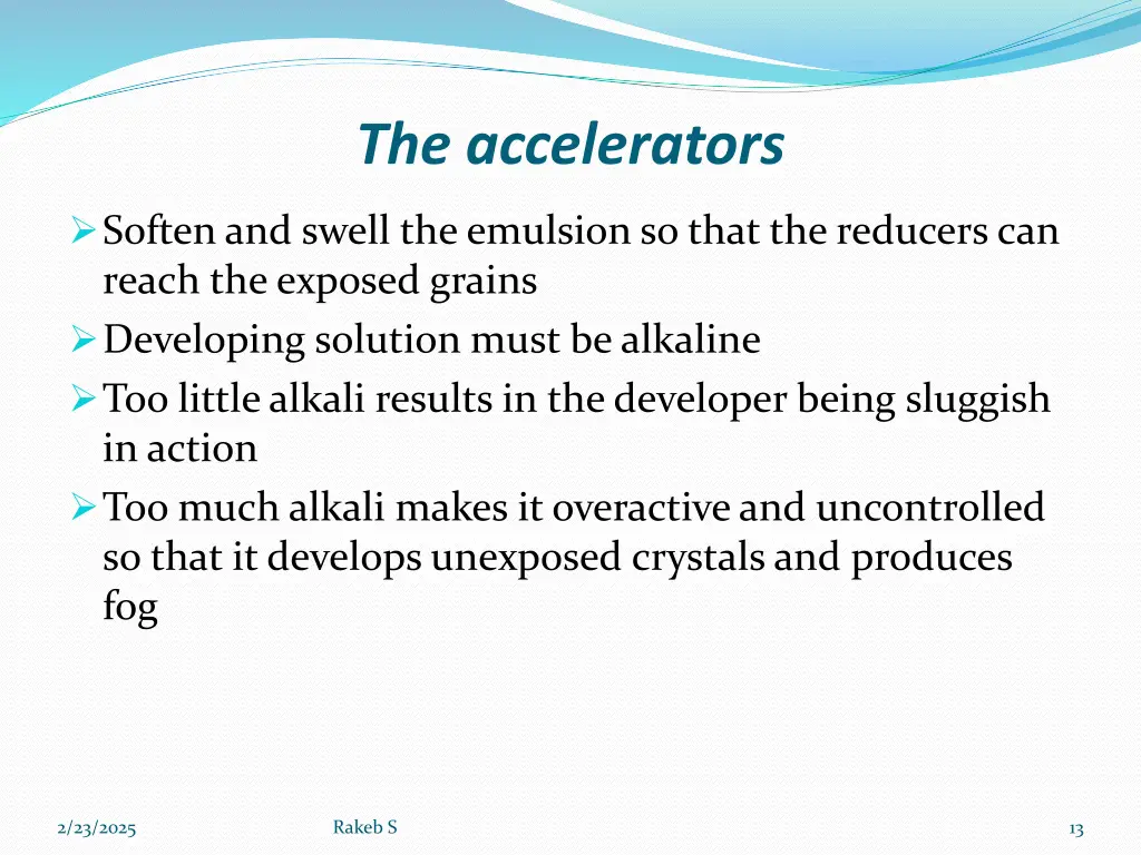 the accelerators
