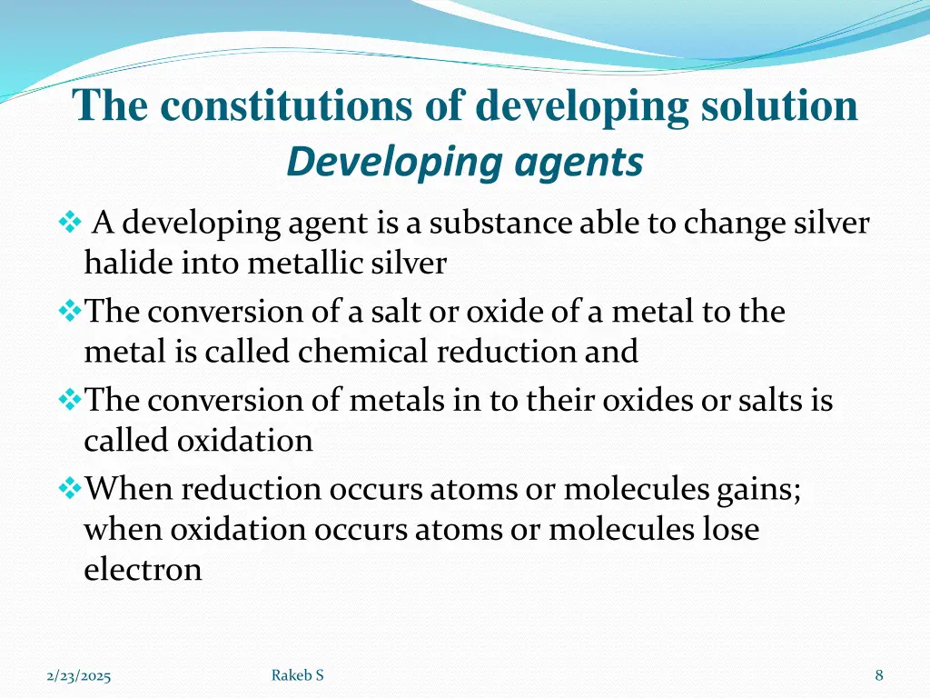the constitutions of developing solution