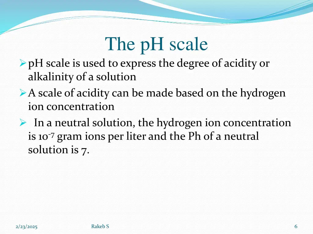 the ph scale