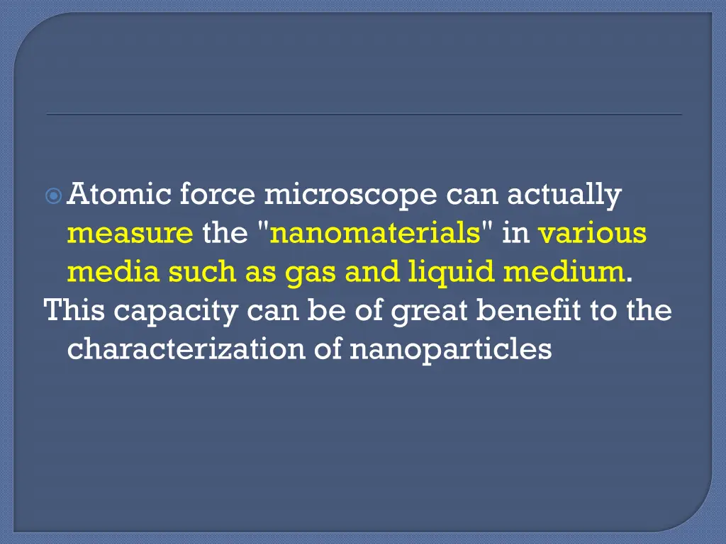 atomic force microscope can actually measure