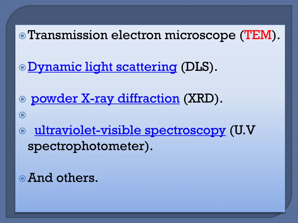 transmission electron microscope tem