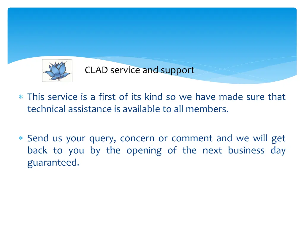 clad service and support