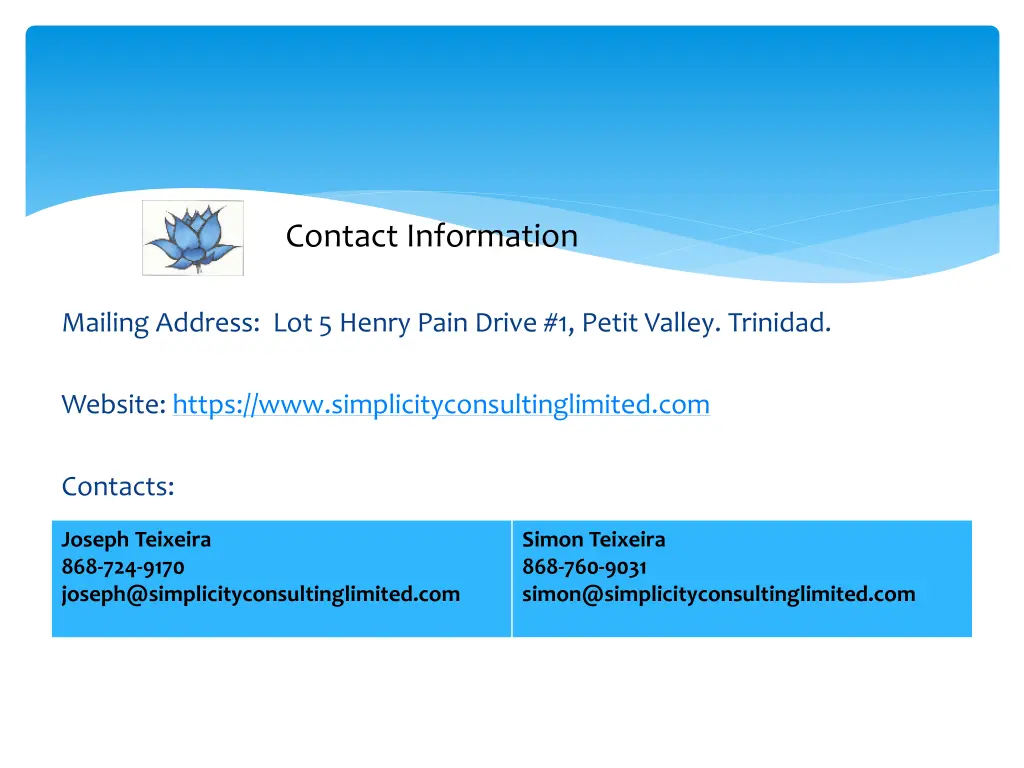 contact information